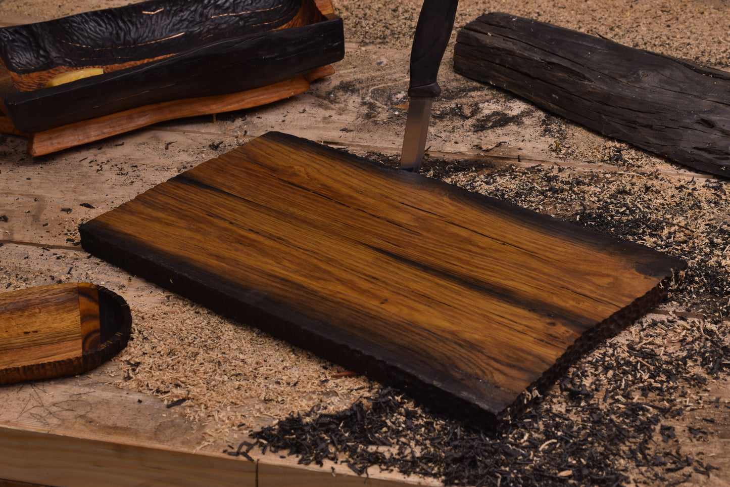 Handmade Bog Oak Cutting Board